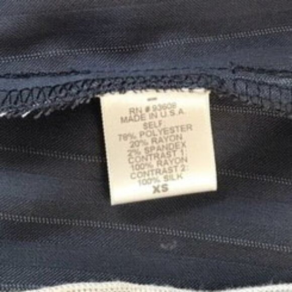 Matty M | Navy Pinstripe Dress | XS - Picture 7 of 8